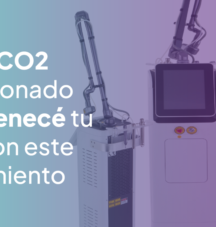 Tratamiento con láser CO2 para rejuvenecimiento facial.