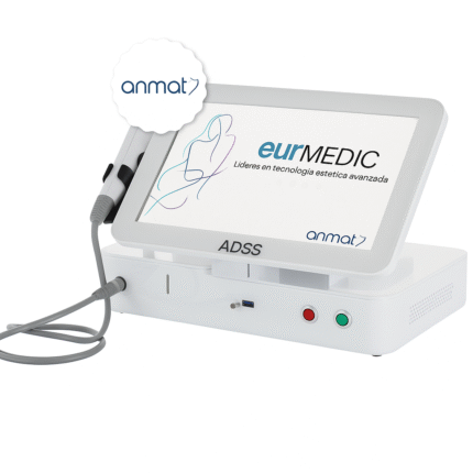 HIFU Advance Eurmedic para lifting facial y corporal no invasivo con 9 cartuchos y certificación ANMAT.